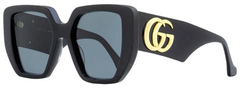 gucci 0956s|Gucci Geometric Sunglasses GG0956S 003 Black/Gold 54mm 956.